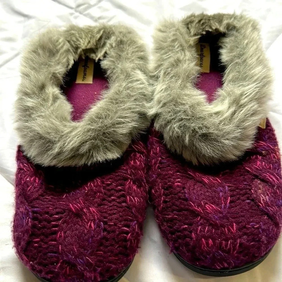Dearfoam hard soled slippers size XL 11-12 - Picture 1 of 5